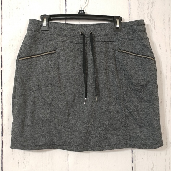 Tangerine Dresses & Skirts - Tangerine Gray Athletic Drawstring Skirt Skorts